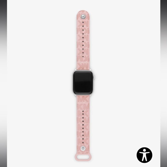Michael Kors Pavé Rose Gold-Tone and Logo Strap for Apple Watch® Gift Set NWT - Picture 3 of 11